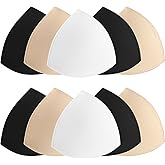 FANMAOUS Bra Pad Insert,Removable Sport Bra Cup Triangle Breathable & Reusable Bra Pad for Yoga Bra,Swimsuits,Bikini