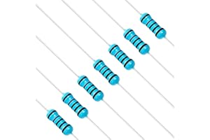 Chanzon 100pcs 1/2W (0.5W) 10K Ω ohm Metal Film Fixed Resistor 0.01 ±1% Tolerance 10KR MF Through Hole Resistors Current Limiting Rohs Certificated