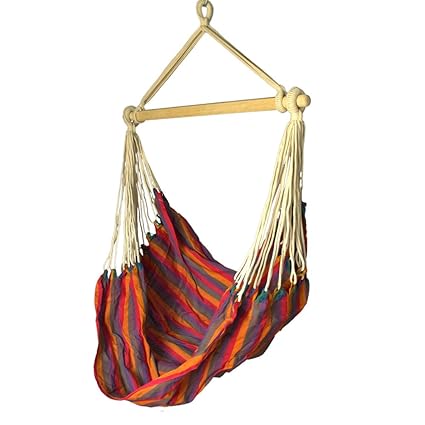 Slack Jack Brazilian Fabric Swing (Red, Blue, Green and Orange)