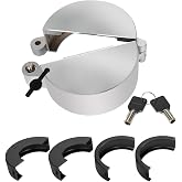 Semi Truck Locking Fuel Cap Cover, Truck Fuel Tank Cap Lock with 4 Keys, Fit for Kenworth, International, Mack, Volvo