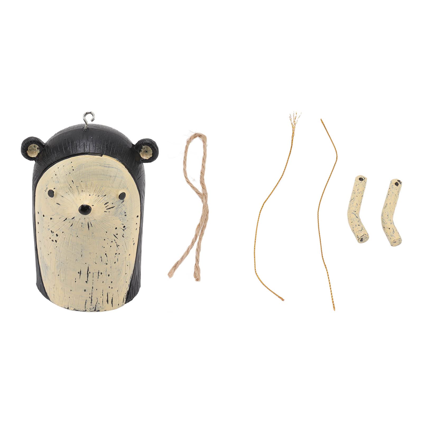 Animal Wind Chimes, Rustic Vintage Hanging Hand Made Resin Windbell Design, for Garden Yard Backyard Outdoor Decoration