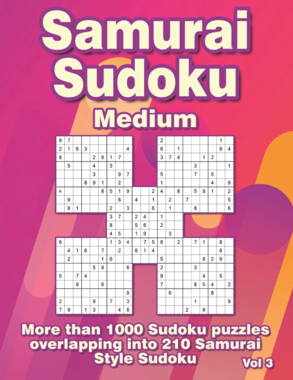samurai sudoku puzzles medium 1000 samurai sudoku variations overlapping into 210 puzzles for adults and grandparents german edition books publishing flatline 9798830711579 amazon com books