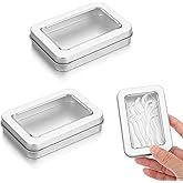 2 Pack Cotton Swab Holder for Travel Portable Metal Floss Pick Case with Lid Empty Metal Cotton Ball Holder Small Aluminum Alloy Storage Container for Cotton-Swabs Hair Ties Floss Pick Small Items
