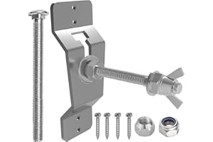 ADAMOSS Wall Mount Spare Tire Carrier Mount for Trailer,Spare Tire Carrier Bracket for Enclosed Trailer Accessories Spare Tire Holder for Trailer, Wheel Bracket Rack for Enclosed (Silvery)