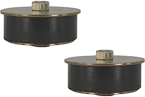 abczok 2-Pack 2-1/4" to 2-3/8" Rubber Expansion Plug 57mm - 60mm, Neoprene & Steel, Black, Automotive Engine Expansion Plugs