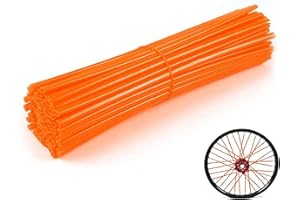 HHLUPUP Universal Bike Spoke Covers - 72Pcs Motorcycle Wheel Spoke Wraps Pipe Trim Decoration Protector Spokes for Bikes Dirt Bike