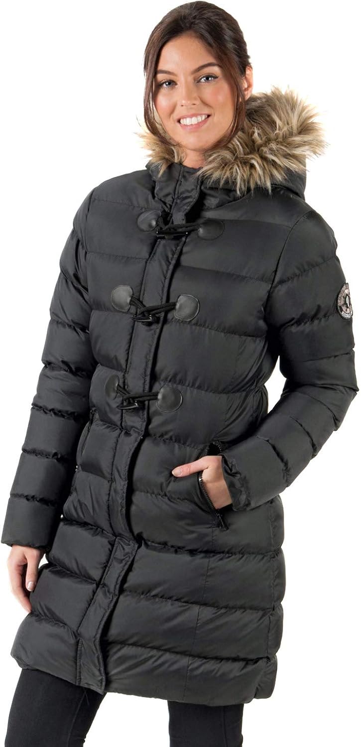 brave soul wizard short padded coat with faux fur hood
