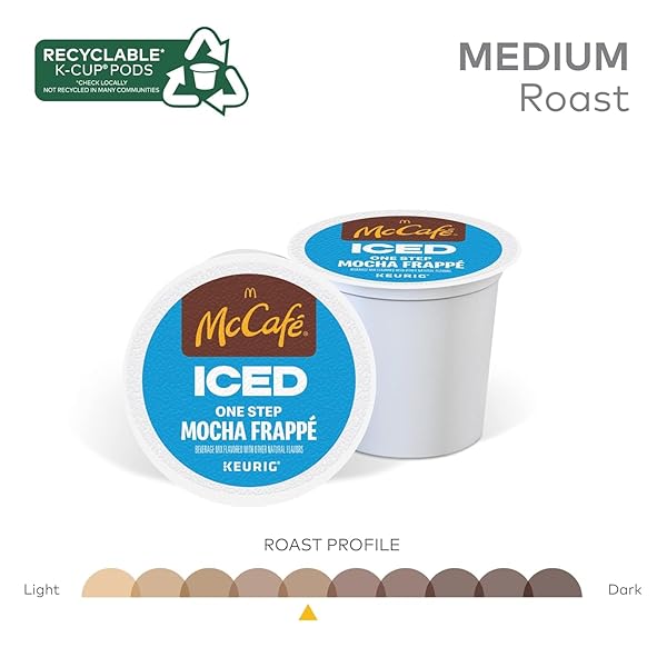 MCCAFE, K-CUP PODS ICED MOCHA FRAPPE BEVERAGE MIX, 10 COUNT