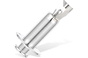 TIKODIDA Guitar Pickup Jack Endpin Socket Zinc Alloy Silver Minimal Signal Loss Convenient for Electric