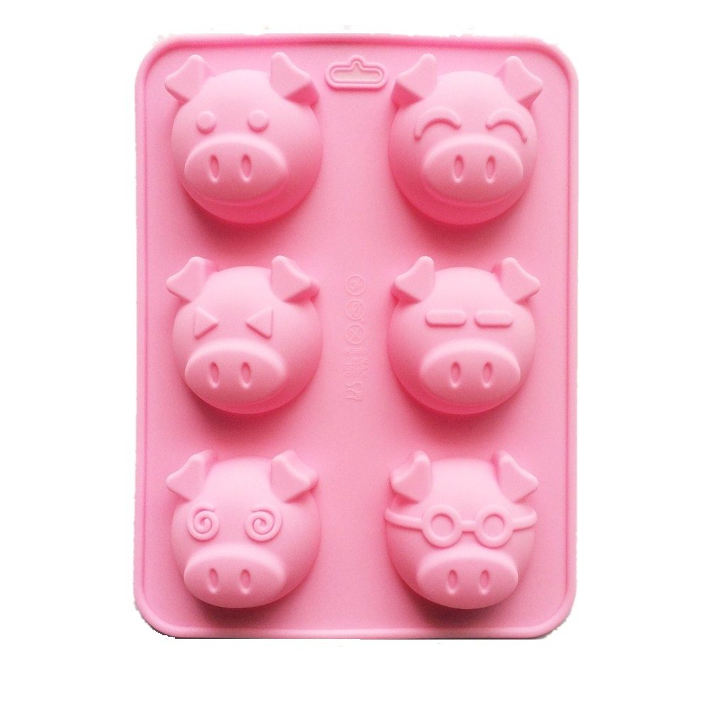 Napravi Rs Beurre Pudding Chocolat Allforhome Grand 6 Cavite Emotion Pig Cochon A Muffins Chocolat Moule A Gateau En Silicone Antiadhesif Sucre Resine Anti Adhesif Pour Pate A Sucre Epouse Moules Fabrication De Savon