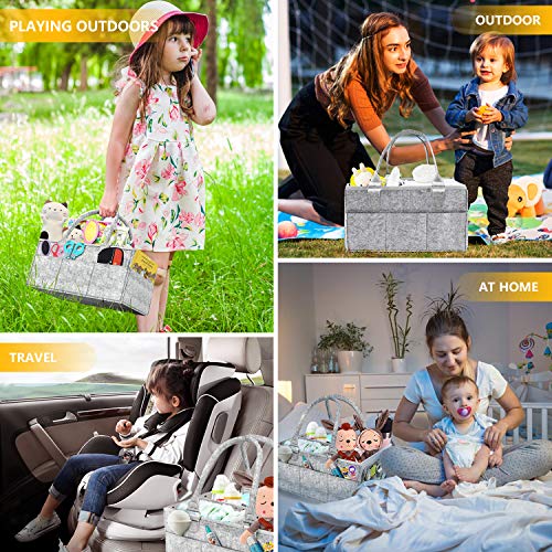 image for Haomaomao Baby Diaper Caddy Organizer With Dust Cover and Changeable C