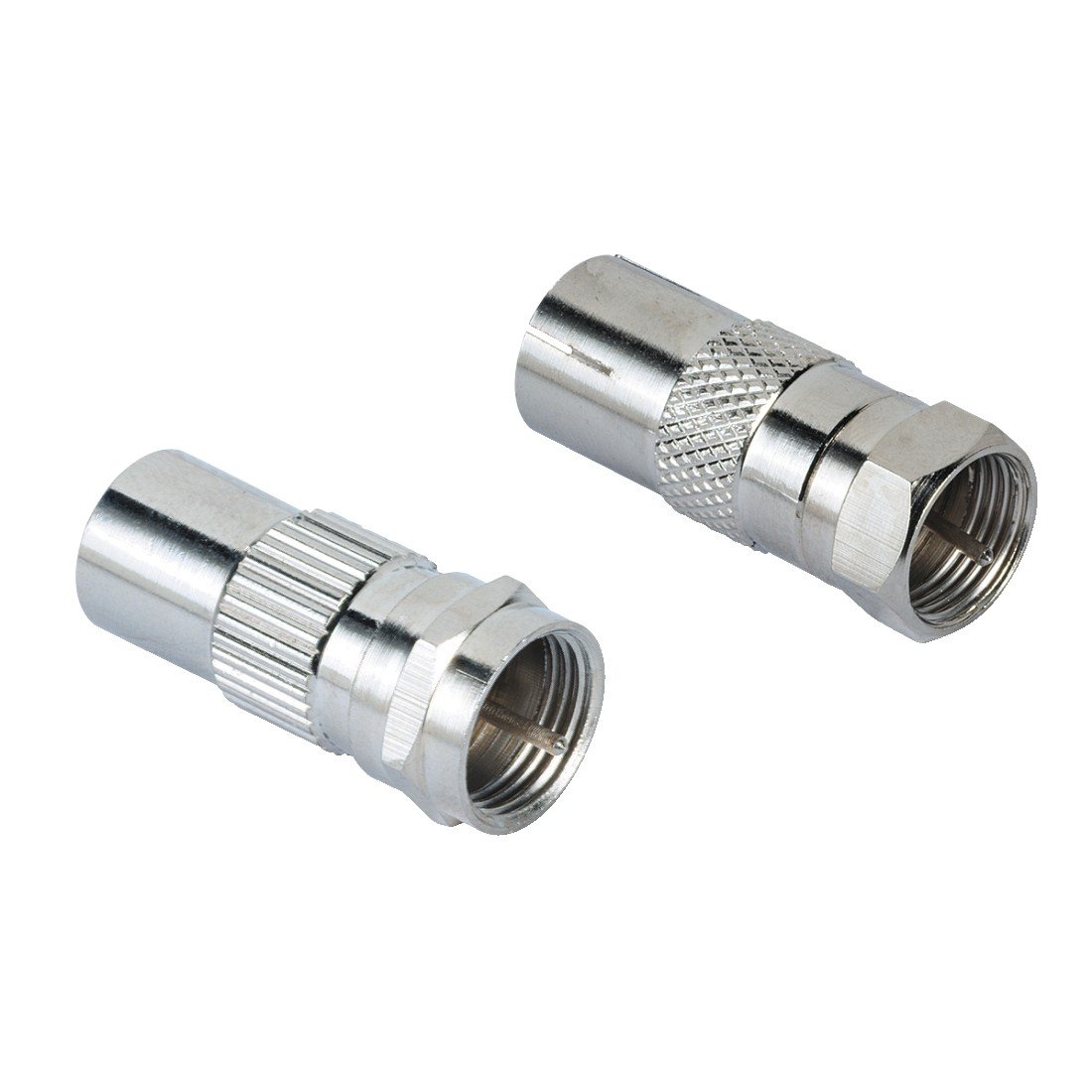 Hama SAT Adapter Kit F-Plug - Coax - cable interface/gender adapters (Grey),00047520