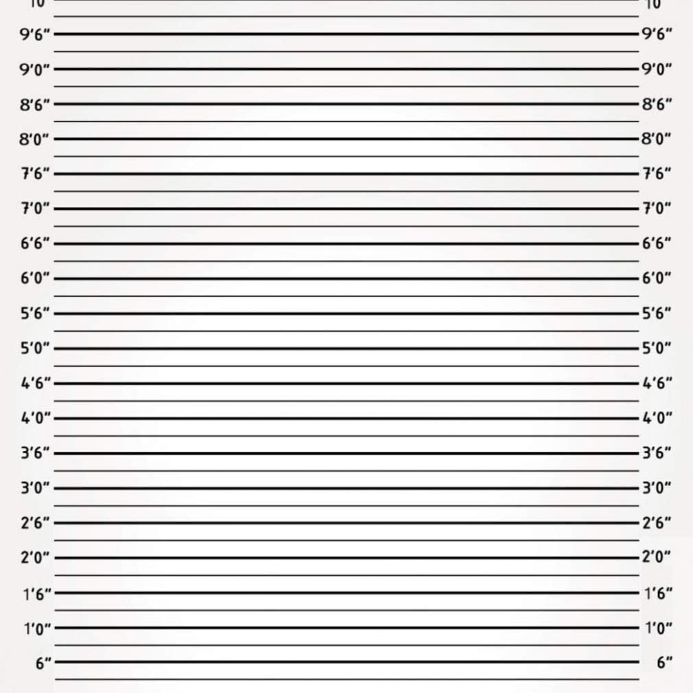 10x10 ft Mugshot Background Digital Printed White Police Lineup Prop Photography Studio Backdrop