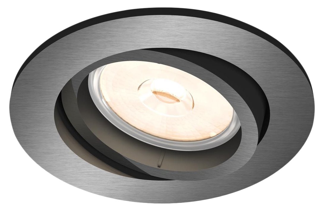 Philips Donegal 8718696160886 Lighting Recessed, Warm White 5.5 W GU10, Grey