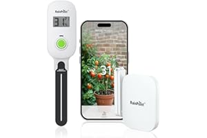 RAINPOINT Smart Digital Wireless Plant Moisture Meter Houseplants Indoor WiFi Hub Kit with Low/High Moisture Alert,Real-time Monitor Hygrometer Sensor Outdoor Gardening Push Notification&Email