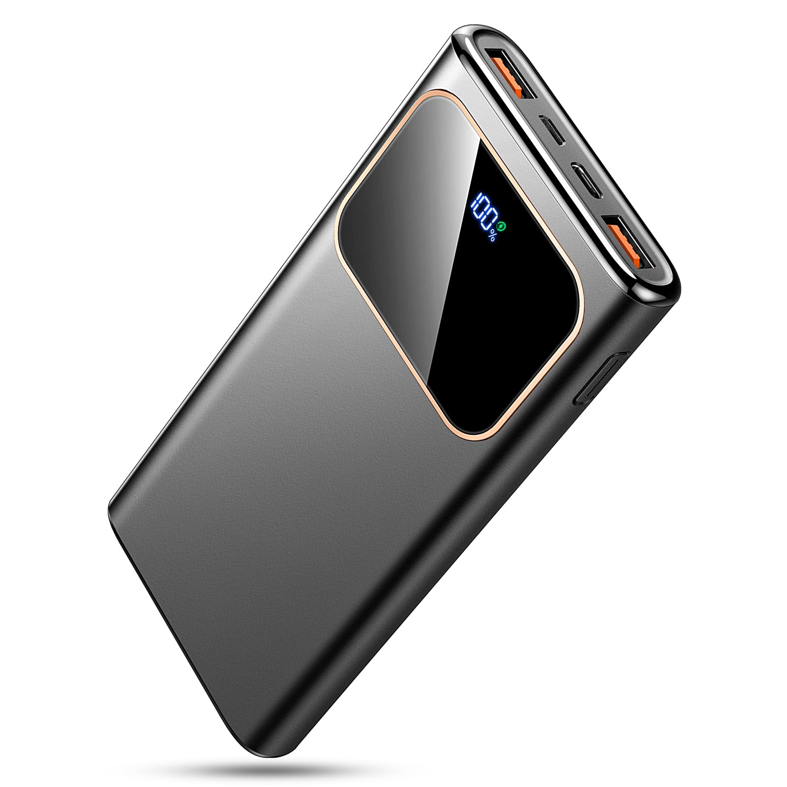 Portable Charger Power Bank Fast Charging, 10000mAh 22.5W Battery Pack with USB-C in&Out LED Display, PD 3.0 QC 4.0 External Phone Powerbank for iPhone Samsung etc Smartphones and All USB Devices