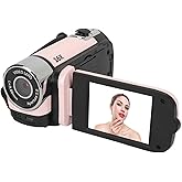 Bewinner D90 Digital Video Camera - 1080P 16MP Handheld Video Camcorder 16x Digital Zoom Video Camera with 2.7in TFT Rotatable Screen, HD Video Recorder Camera with Fill Light (Rose)