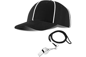 BBTO Referee Costume Accessories Referee Hat and Whistle Penalty Flag Hats for Men Women Football