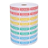 L LIKED 8000 Assorted Double Raffle Tickets 2000