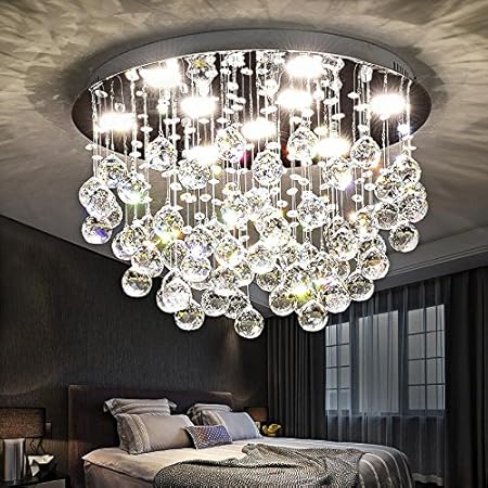 Gmm Chandelier Pendant Light Ceiling Lights Crystal Round