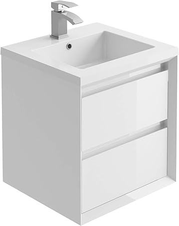 The Bath People Venta Bathroom Storage Wall Hung Bathroom Cupboards Cabinets 500mm Vanity Unit Amazon Co Uk Kitchen Home