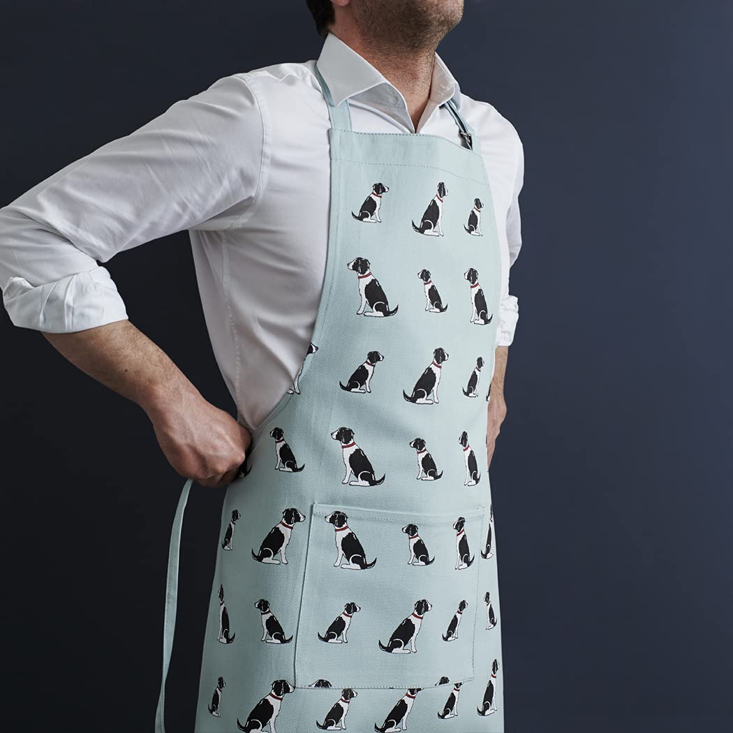 Liver & White Springer Spaniel apron