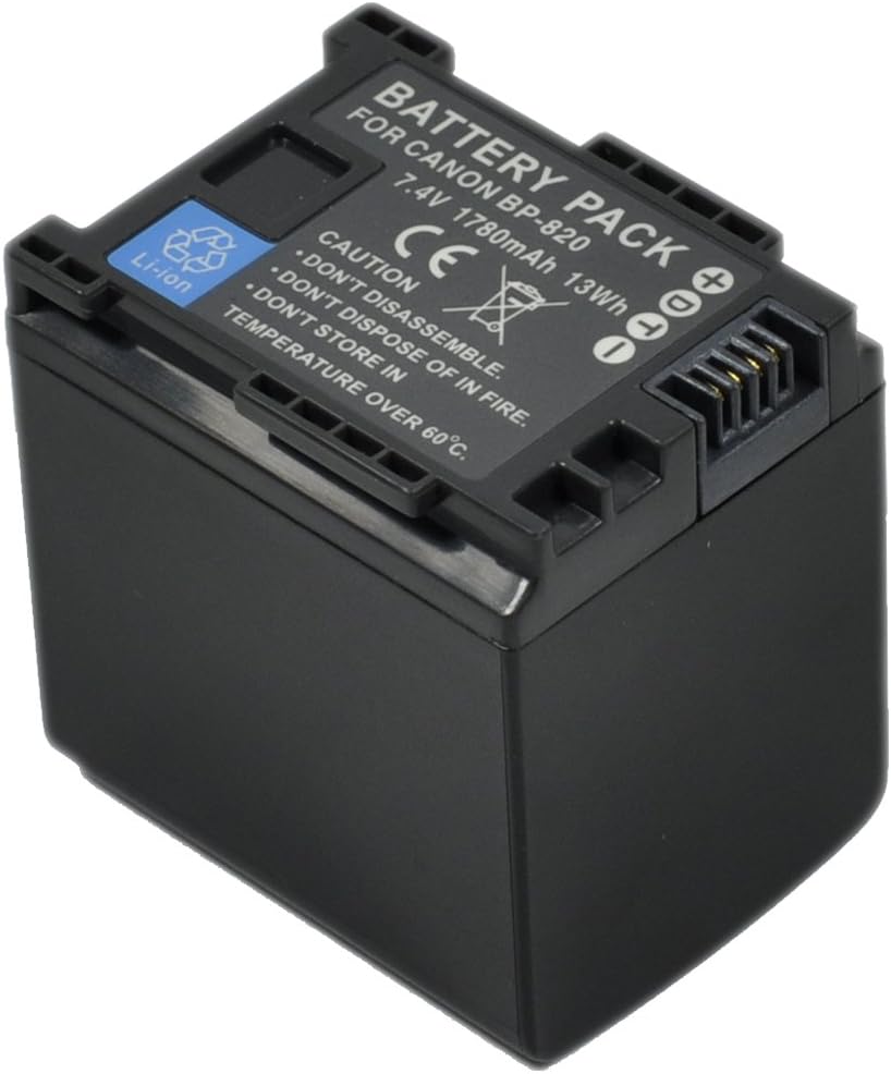 BTBAI BP-820 Camcorder Battery for BP820 BP-828 BP828 VIXIA HF G20 G30 XA20 XA25 Digital Video k1a, black
