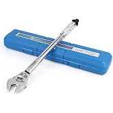 LPABY Adjustable Torque Wrench 19 to 110 Nm 43mm Open End Torque Wrench Spanner for HVAC, Car Repair, Bicycle Maintenance (Style 2)