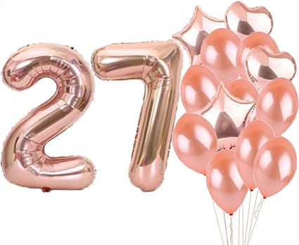 Amazon スイートな27歳の誕生日デコレーション パーティー用品 ローズゴールドの数字 27個のバルーン 27個のフォイルマイラーバルーン ラテックスバルーンデコレーション 27歳の誕生日プレゼントに最適 ガールズ レディース メンズ 写真小道具 Sfsl ホーム Amazon スイートな27歳の誕生日デコレーション パーティー用品 ローズゴールドの数字 27個のバルーン 27個のフォイルマイラーバルーン ラテックスバルーンデコレーション 27歳の誕生日プレゼントに最適 ガールズ レディース メンズ 写真小道具 Sfsl ホーム