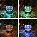 TAKE ME Solar Lantern, Metal & Glass Outdoor Garden Lights,Waterproof Decorative Lamp Color Changing Twinkling Crackle Lights