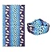 b.m.c BMC 6pk Flower Animal Print Multifunctional Seamless Head Bandana Scarf Wrap