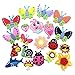 20 Butterfly Ladybug Flowers Crystal Straw Berry Charms Fits Jibbitz Croc Shoes & Wristband Bracelet