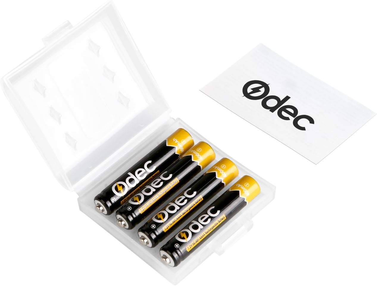 Odec AAAA Batteries, AAAA Rechargeable Battery for Surface Pen Ni-MH 400mAh 1.2V with Storage Box (4-Pack): Home Improvement