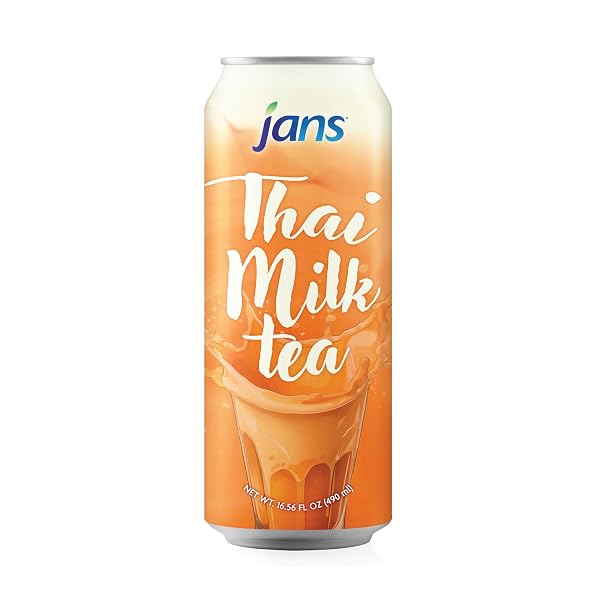 JANS THAI MILK TEA DRINK 16.56 FL OZ (PACK OF 6)