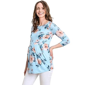 Women S Clothing Women Maternity Breastfeeding Nursing Tops Floral Loose Blouse T Shirt Plus Size Cosys Cc