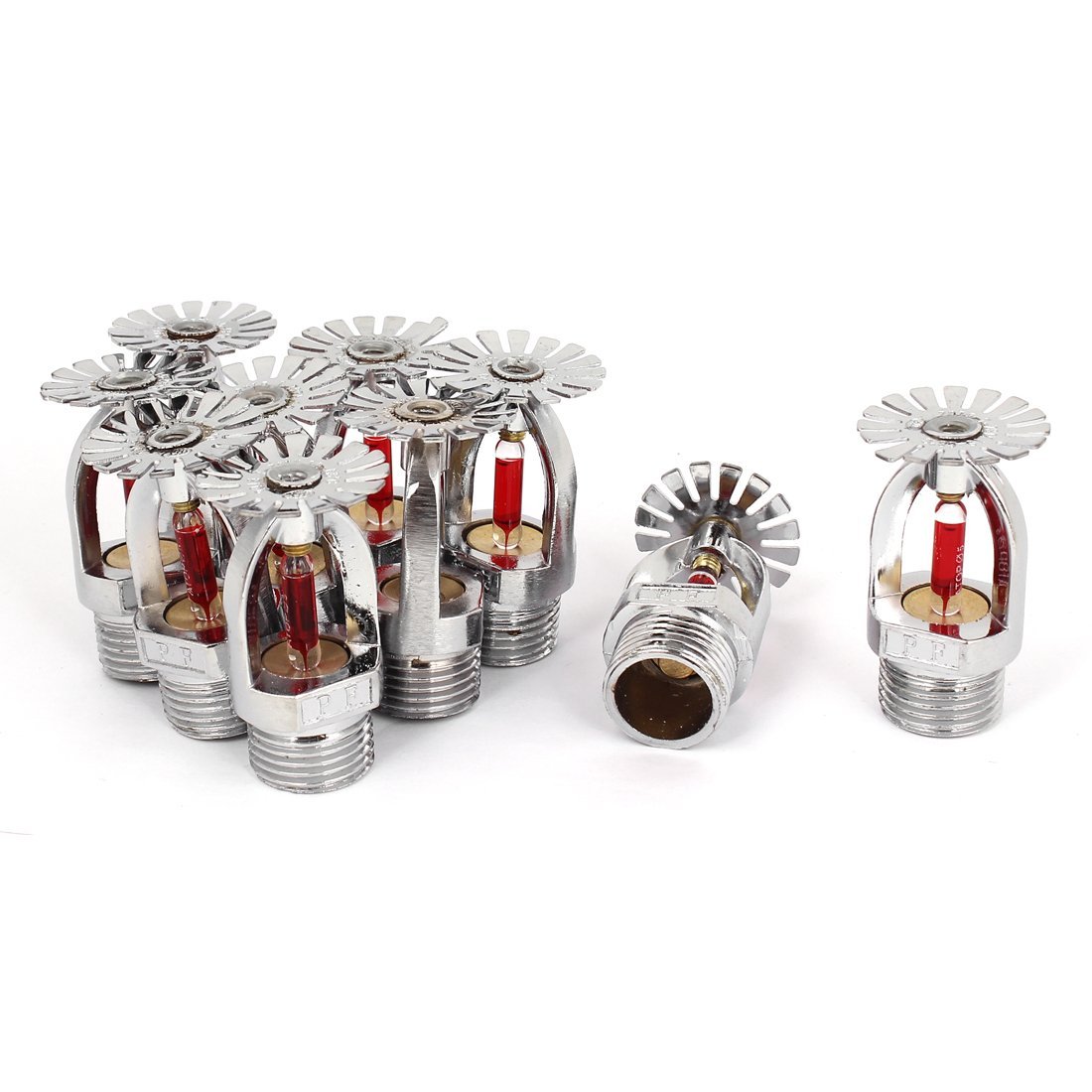 Pendent Fire Sprinkler Head 68C 5mm Glass Bulb 20mm Thread 10 Pcs