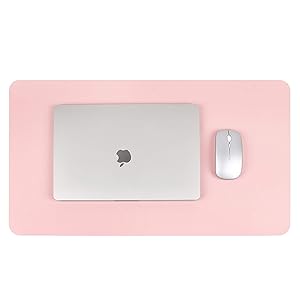 Writing Desk Pad,for Table, YSAGi Anti-Slip Thin Mousepad for Computers,Office Desk Accessories Laptop Waterproof Dual-Sided Desk Protect for Office Decor and Home (Pink, 23.6" x 13.7")