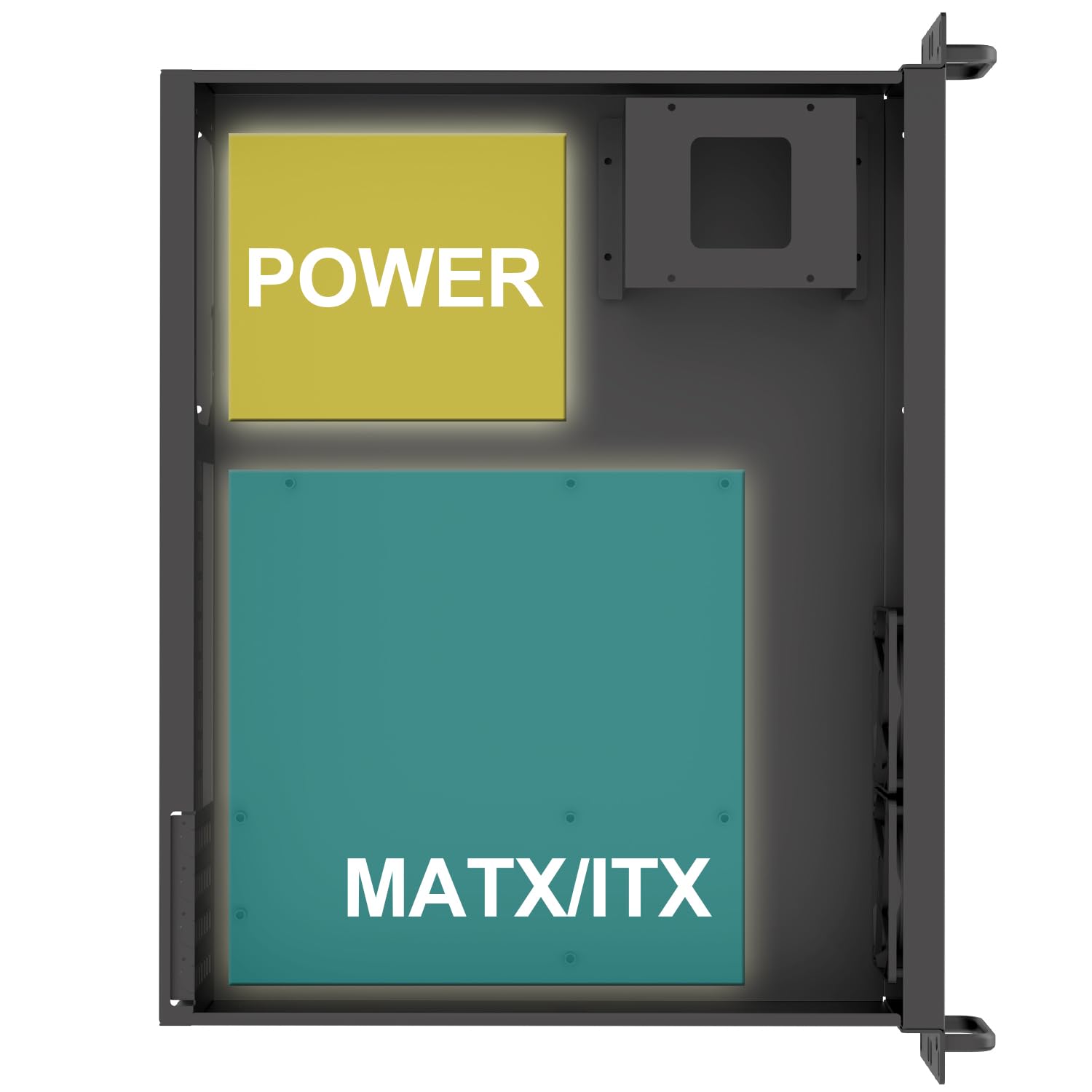 2U Micro ATX Compact Rackmount 3 x 3.5-inch HDD and 1 x 2.5-inch SSD, Chassis Support ATX PS2 PSU, USB