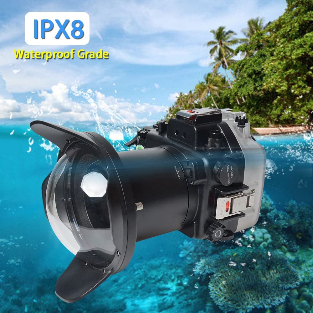 Seafrogs Underwater Housing for Nikon Z6II Z7II +8'' WA006A Dome Port Kit 40M/130FT Waterproof Case for Nikon Z7II Z6II+16-35 1.4 G, 24-70 F2.8, AF-S VR105 F/2.8G, AF-S 8-15 1:3.5-4.5 Lens