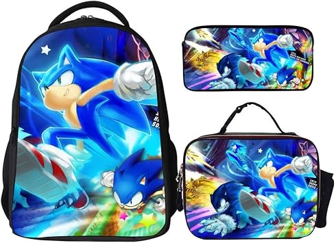 sonic bookbag and lunch box