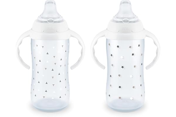 NUK Learner Cup, 6+ Months, Timeless Collection, Amazon Exclusive, 5 Oz, – BPA Free, Spill Proof Sippy Cup, 2 Count (Pack of 1)