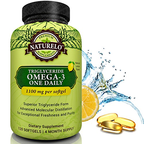 Naturelo premium fish oil supplement - 1100mg triglycer…