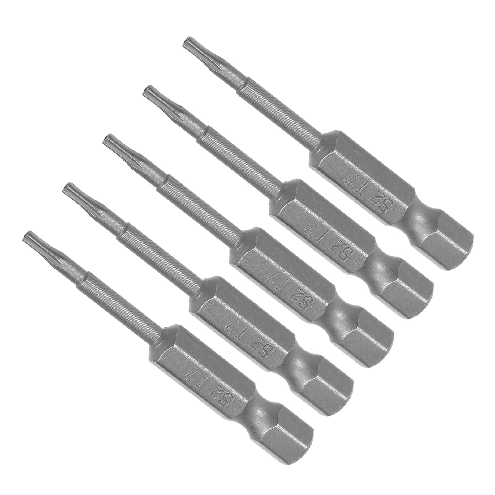 CoCud T7 Torx Head Screwdriver Bit, 2" Long 1/4 Inch Hex Shank, Magnetic Security Tamper Proof Star Drill Driver - (Applications: for Repair), 5-Pieces