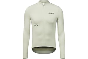 Santic Men's Cycling Jersey Winter Thermal Pro Long Sleeve Fleece Cycling Jacket with 3 Pockets