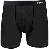 Evankin Ice Silk Mens Mesh Boxer Brief Long Leg Ultra-Thin Underwear Breathable Cool Underpants