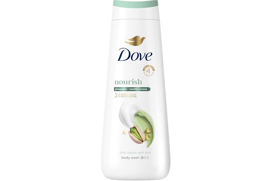 Dove Hydrating Body Wash for Women Pistachio & Vanilla Cream for Hydrated & Repaired Skin 20 fl oz