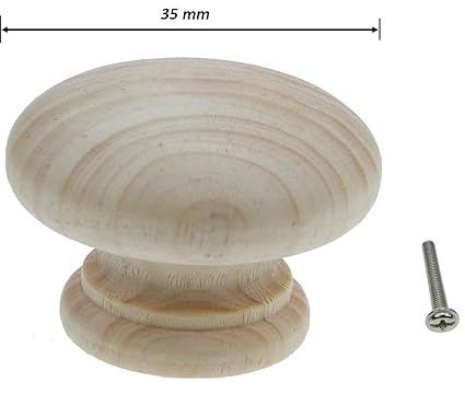 Unlacquered 35mm Or 50mm Pine Wood Wooden Kitchen Cabinet Door