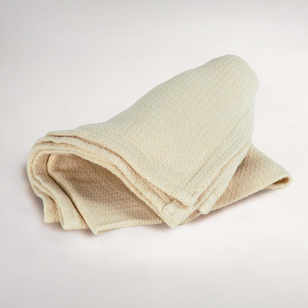 LIFEKIND Organic Cotton Baby Blanket - Thermal Crepe Weave (33x55 Inches), Ivory