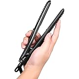 LOVANI Mini Flat Iron Travel Size Nano Titanium Dual Voltage Portable Hair Flat Iron for Worldwide Use 0.5 Inch Hair Straight
