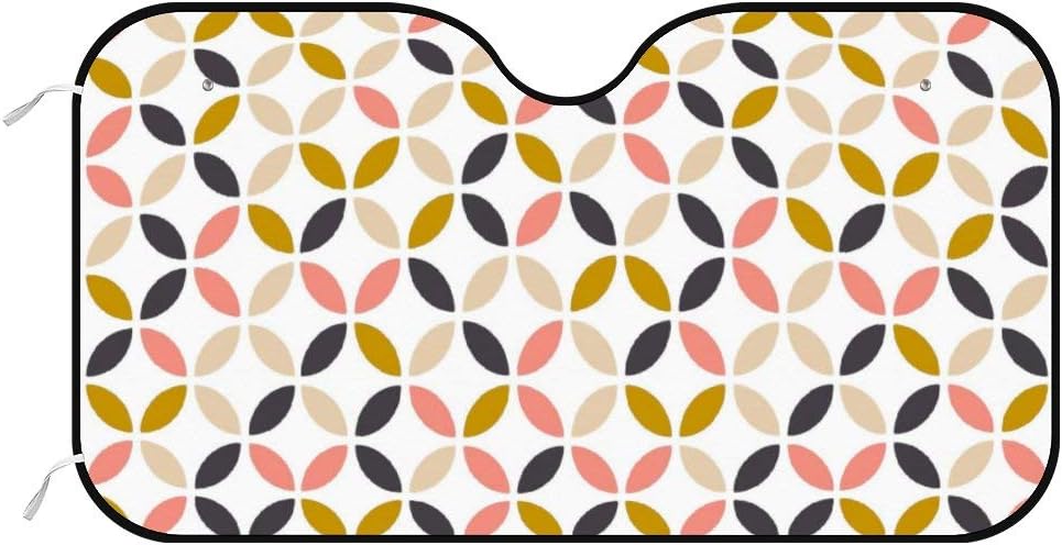 北欧スタイルの幾何学 カーフロントカバー 車用 サンシェード フロントガラス用 日よけ Uvカット 遮光 断熱 サンシェード サンシェード 車 バイク Amazon